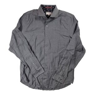 Ted Baker Dark Gray Long Sleeve Button-Up Shirt Men's Size Medium